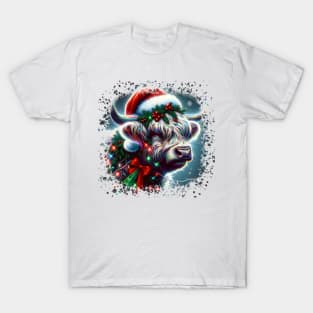 Christmas Highland Cow T-Shirt